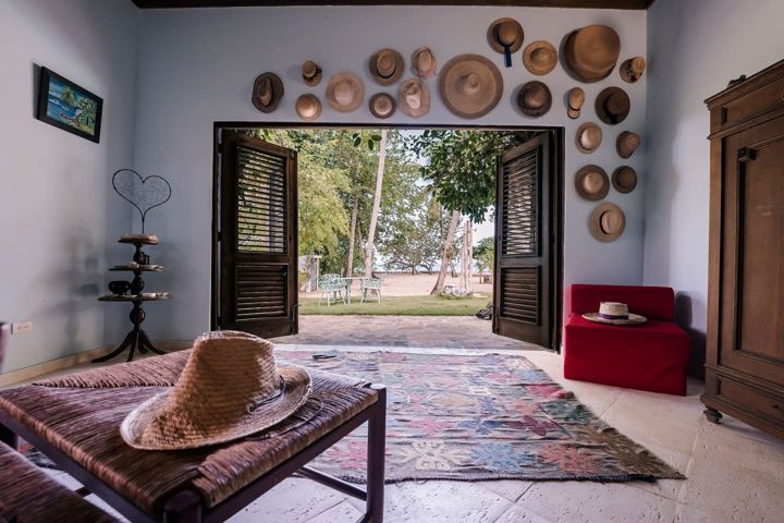 Garden access from the bedroom at Casa Paraíso